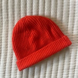 Everlane Cashmere Beanie (Orange)